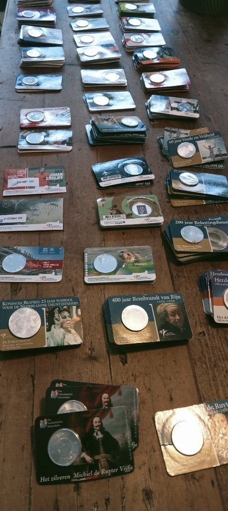 Coincards 167 stuks, Postzegels en Munten, Munten | Nederland, Setje, Koningin Beatrix, Zilver, Euro's
