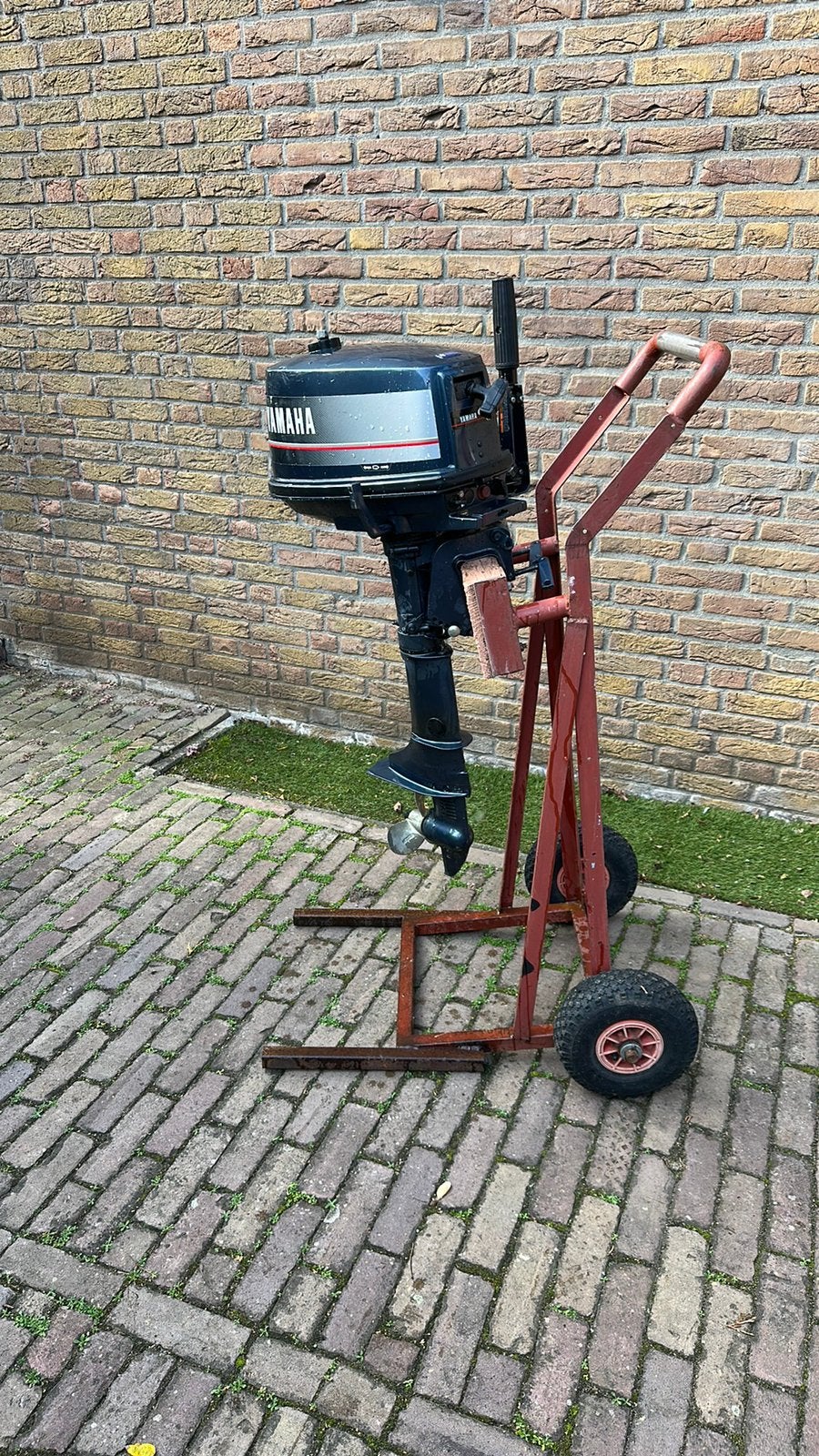 Sterke en verrijdbare buitenboordmotorsteun/ophanging ips., Ophalen, Zo goed als nieuw, Overige typen, Motorboot