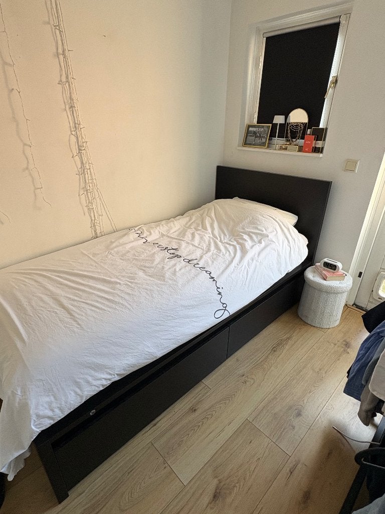 IKEA malm bed eenpersoons met 2 lades, Ophalen, Gebruikt, 90 cm, Eenpersoons