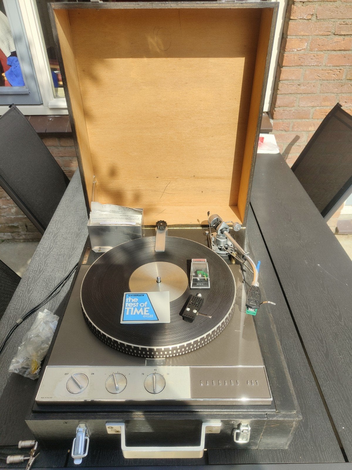Garrard 401 Platenspeler met SME toonarm en Shure elementen, Audio, Tv en Foto, Ophalen, Gebruikt, Platenspeler, Overige merken