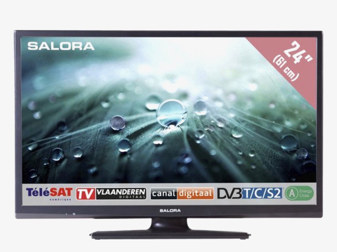 Camping tv Salora 24LED9109CTS2 LED TV, 50 Hz, HD Ready (720p), 60 tot 80 cm, Ophalen