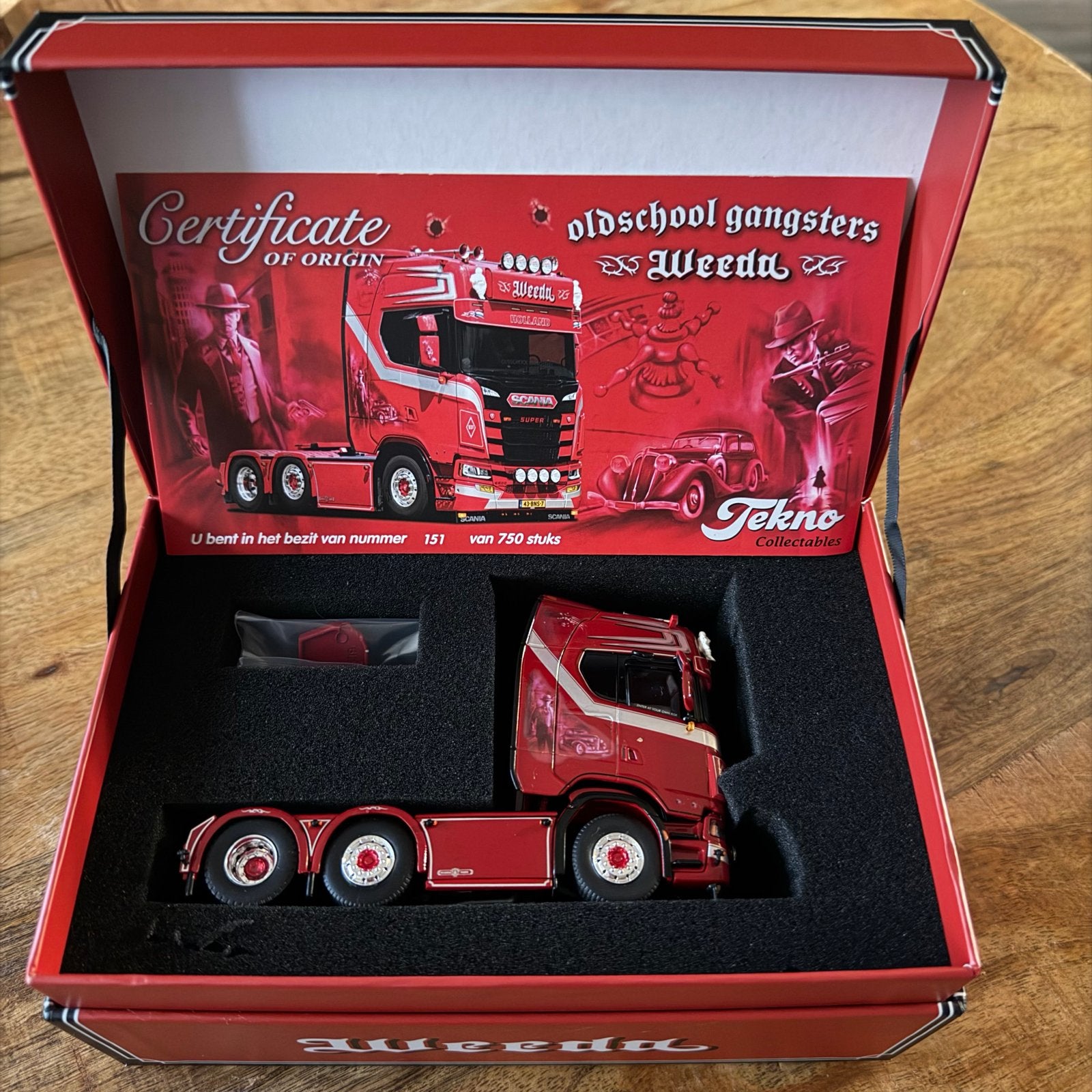 Tekno Scania S-serie Weeda Oldschool Gangsters, Overige merken, 1:32 tot 1:50, Nieuw, Ophalen of Verzenden