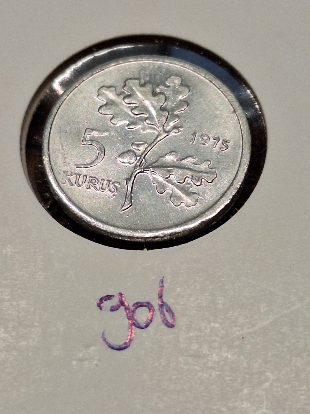 Turkije 5 kurus 1975, Ophalen of Verzenden, Overige landen