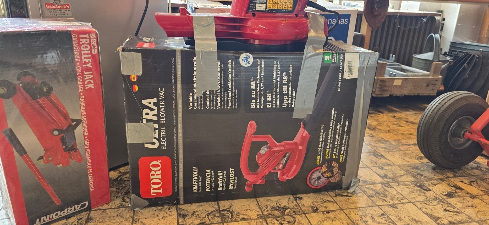Toro Ultra Elektrische Bladblazer/Bladzuiger, Ophalen, Met zuigfunctie, Zo goed als nieuw, Elektrisch