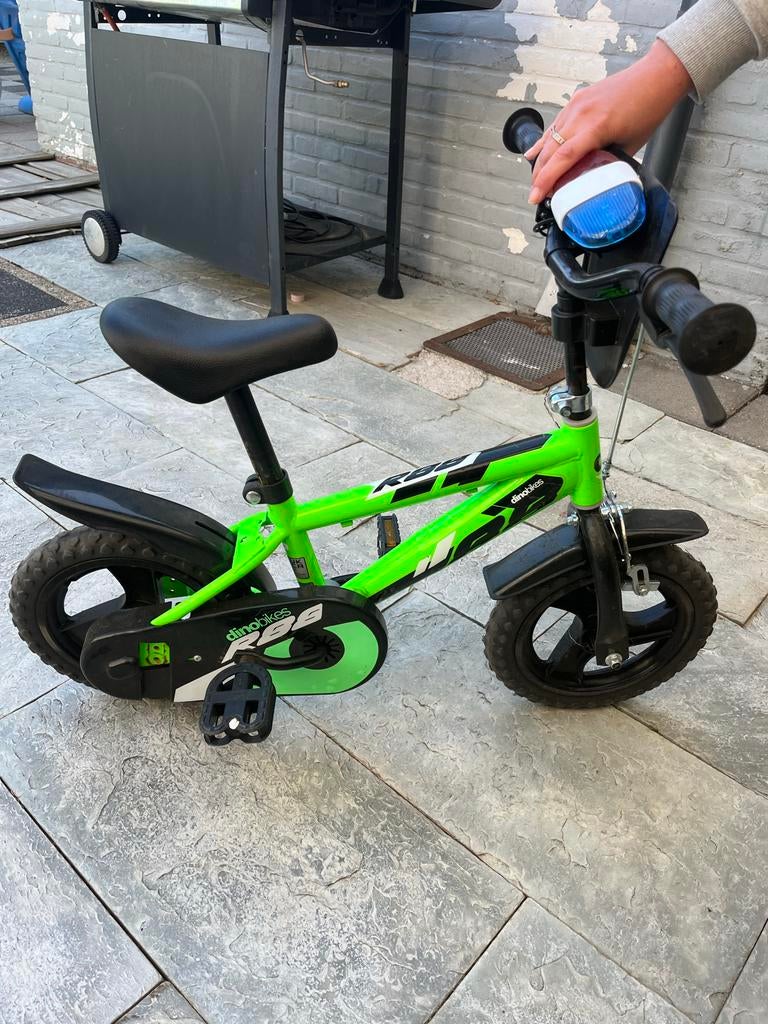 Dino Bikes R86 kinderfiets - Groen - Geen terugtraprem, Ophalen, Gebruikt, Velgrem, Minder dan 16 inch