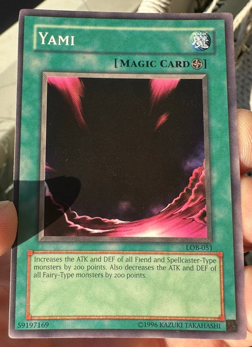 Yu-Gi-Oh! Yami LOB Old US Magic Print !, Ophalen of Verzenden, Zo goed als nieuw, Losse kaart