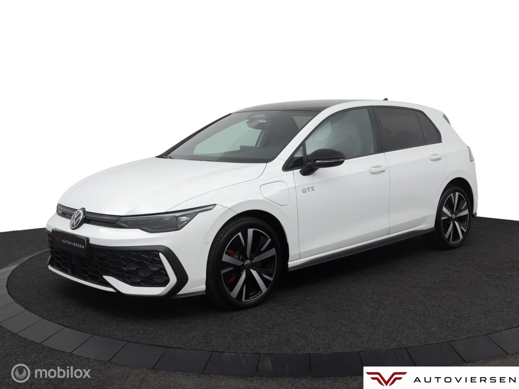 Volkswagen Golf GTE | 360cam |Adapt. Cruise | Stoel-Stuurver, Auto's, Stof, Zwart, Overige carrosserieën, Wit