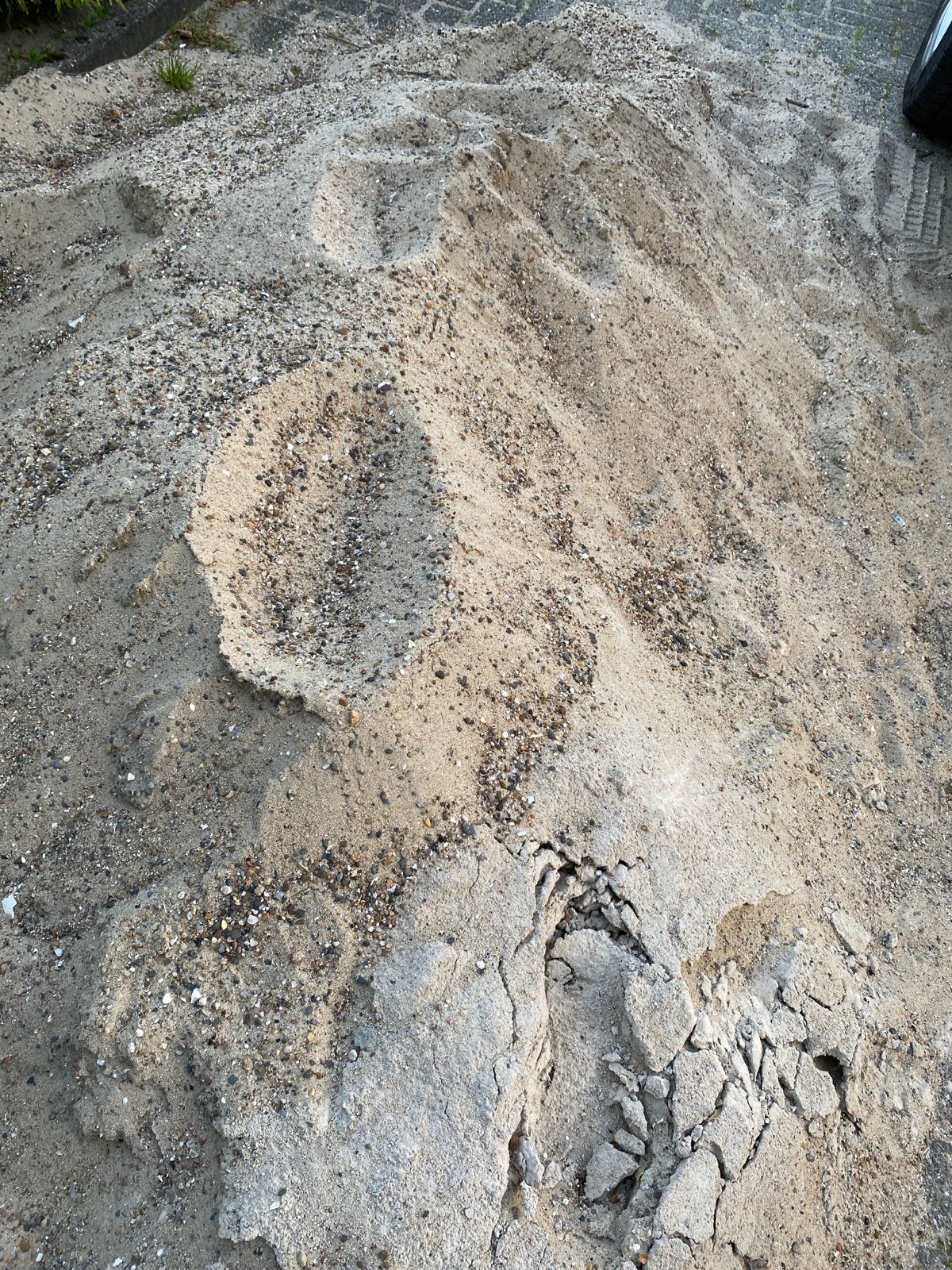 Gratis ophalen: zand, Ophalen