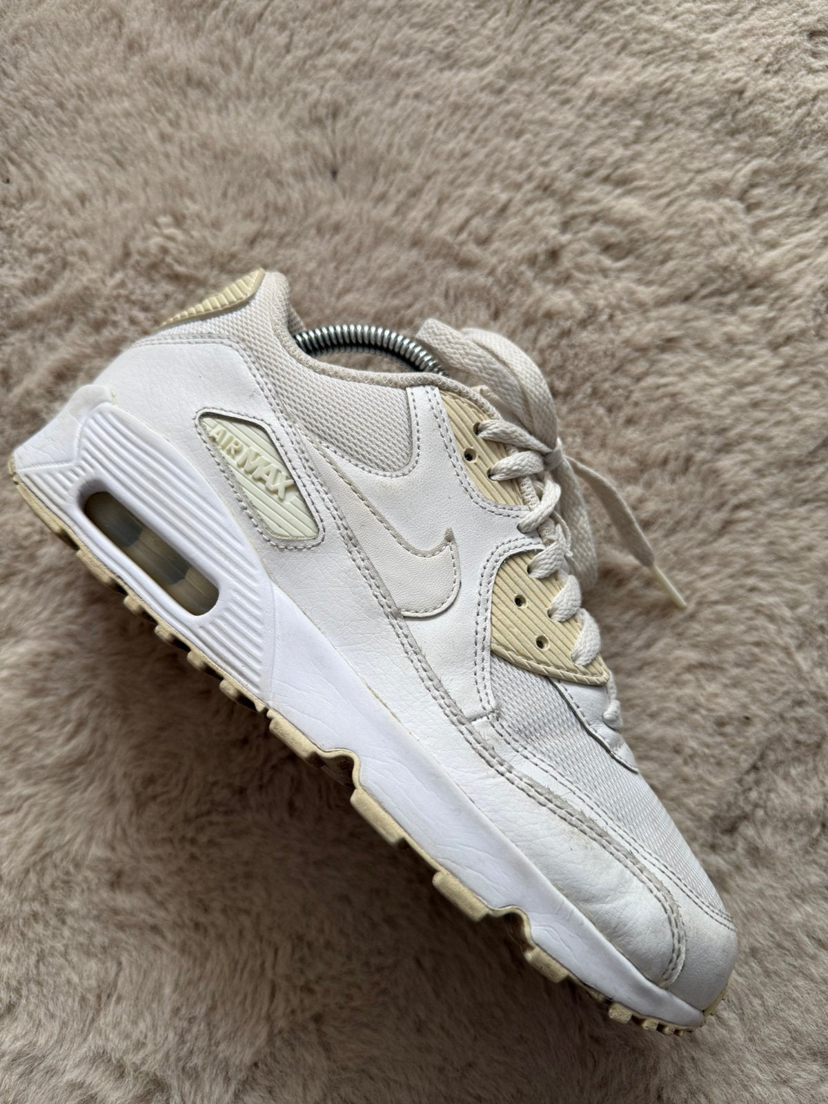 Nike air max 90 triple white 40, Ophalen of Verzenden, Gedragen, Wit, Sneakers of Gympen