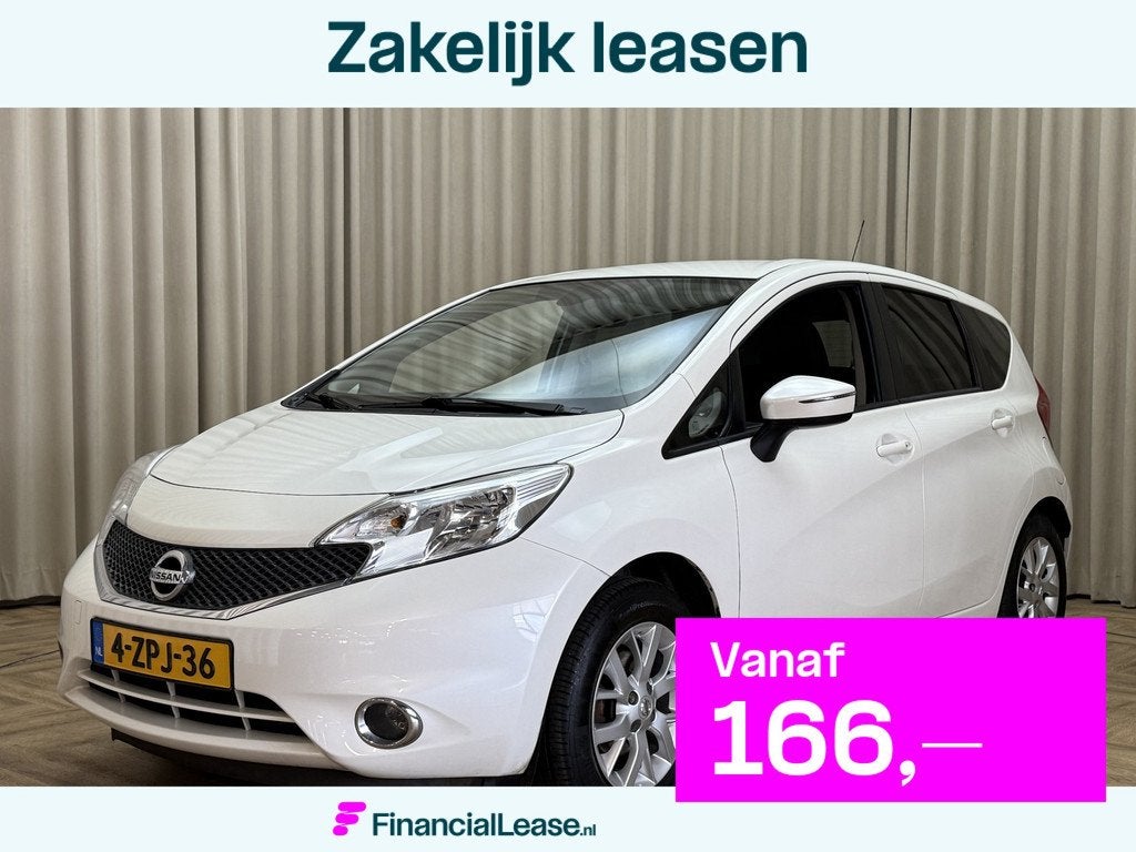 Nissan Note 1.2 Connect Edition OrgNL! / Keyless / Navigatie, Auto's, Nissan, Bedrijf, Lease, Financial lease, Note, ABS, Airbags