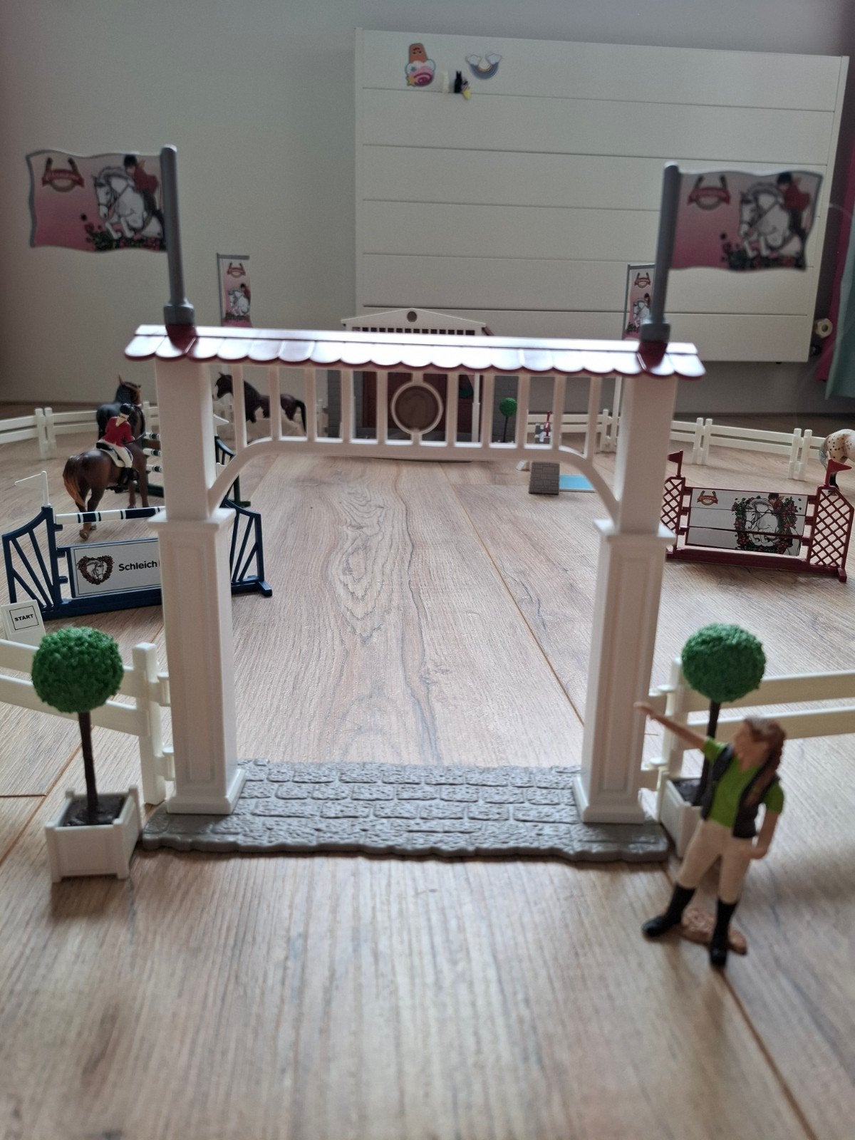Schleich Springparcours, Ophalen of Verzenden, Zo goed als nieuw, Jongen of Meisje