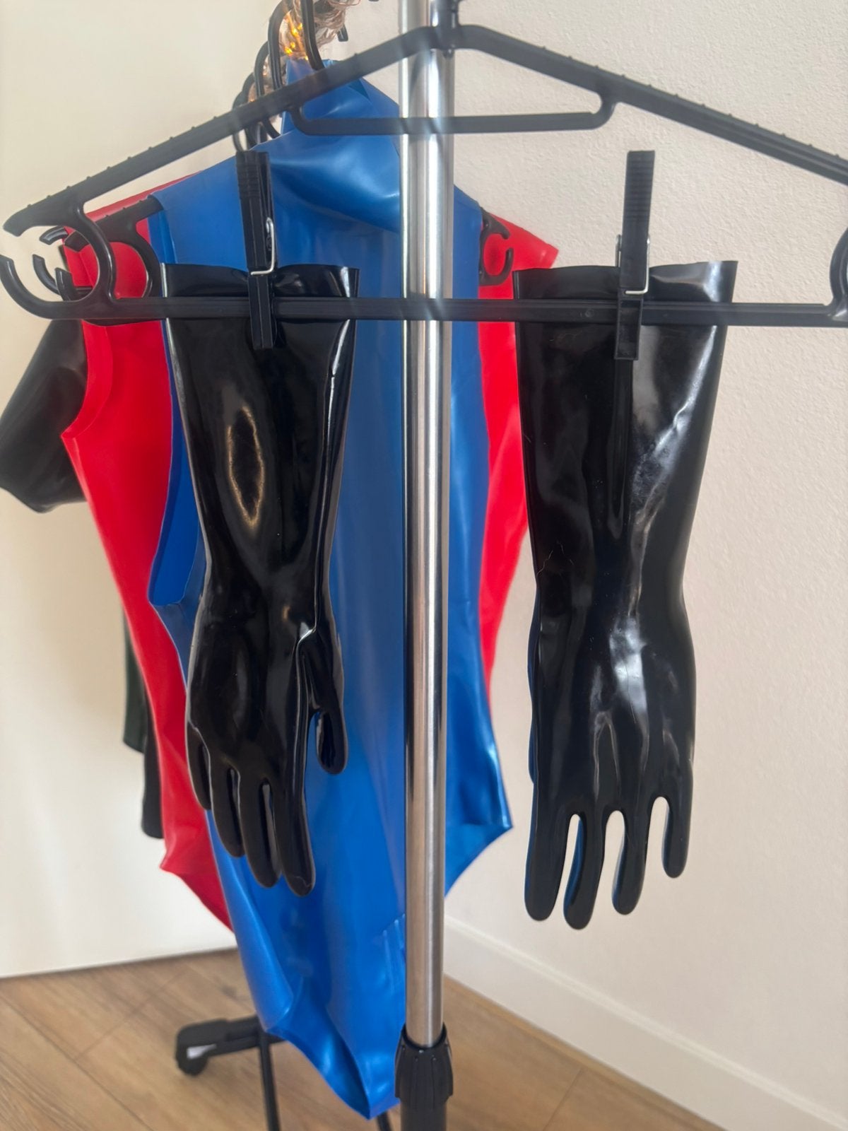 Short Gloves / Latex / Maat XL / Unisex, Kleding | Dames, Verzenden, Zwart, Overige typen