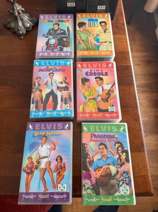 Vhs banden ( Elvis Presley), Alle leeftijden, Muziekvideo, Ophalen of Verzenden, Zo goed als nieuw