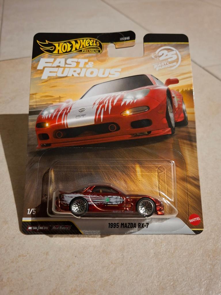 Hot Wheels Fast & Furious 1995 Mazda RX-7 CHASE!!, Hobby en Vrije tijd, Modelauto's | Overige schalen, Ophalen of Verzenden, Nieuw
