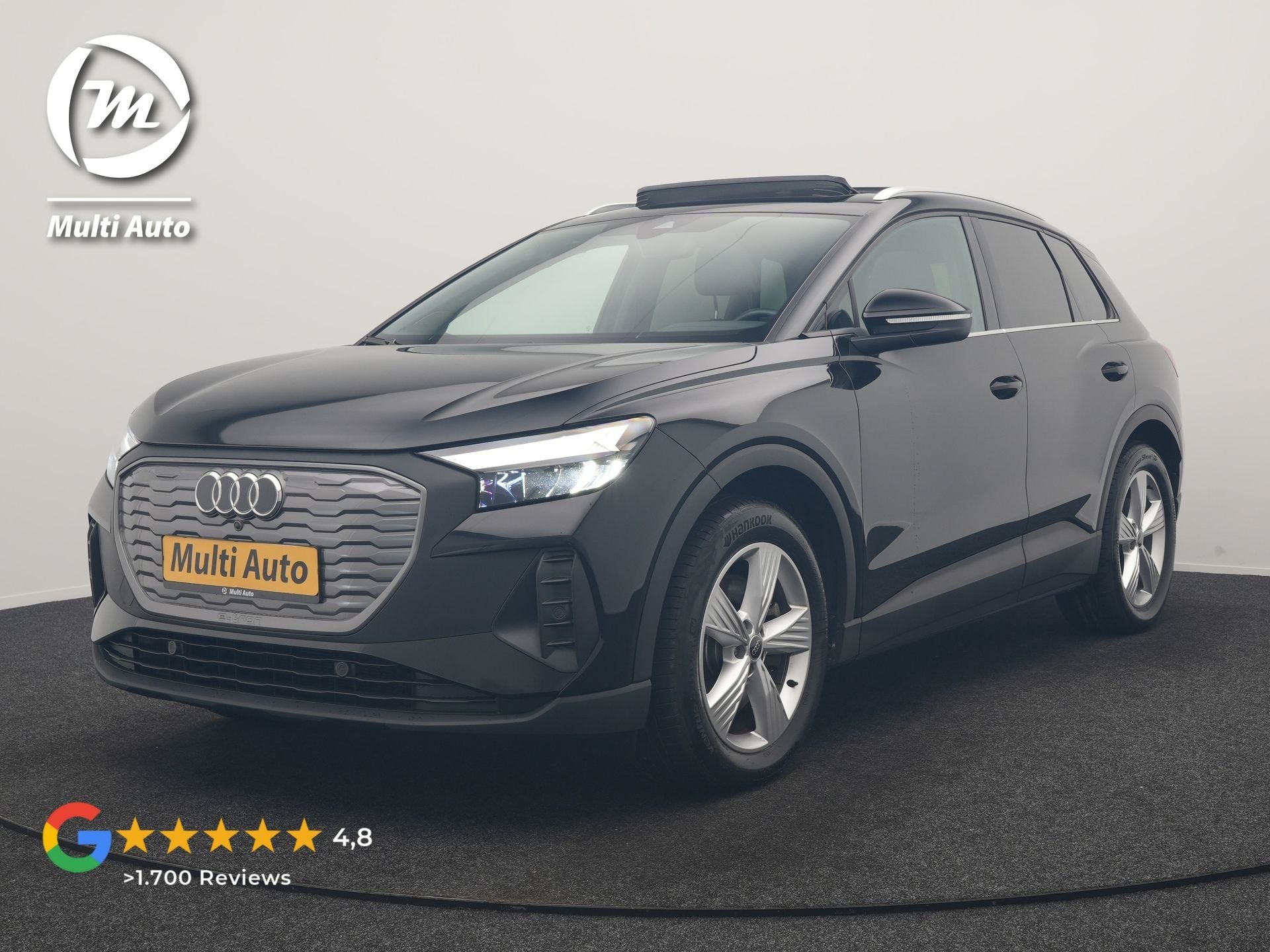 Audi Q4 e-tron 45 Quattro Edition 77 kWh 265pk Dealer O.H. |, Auto's, Audi, Automaat, Dealer onderhouden, Stof, Zwart
