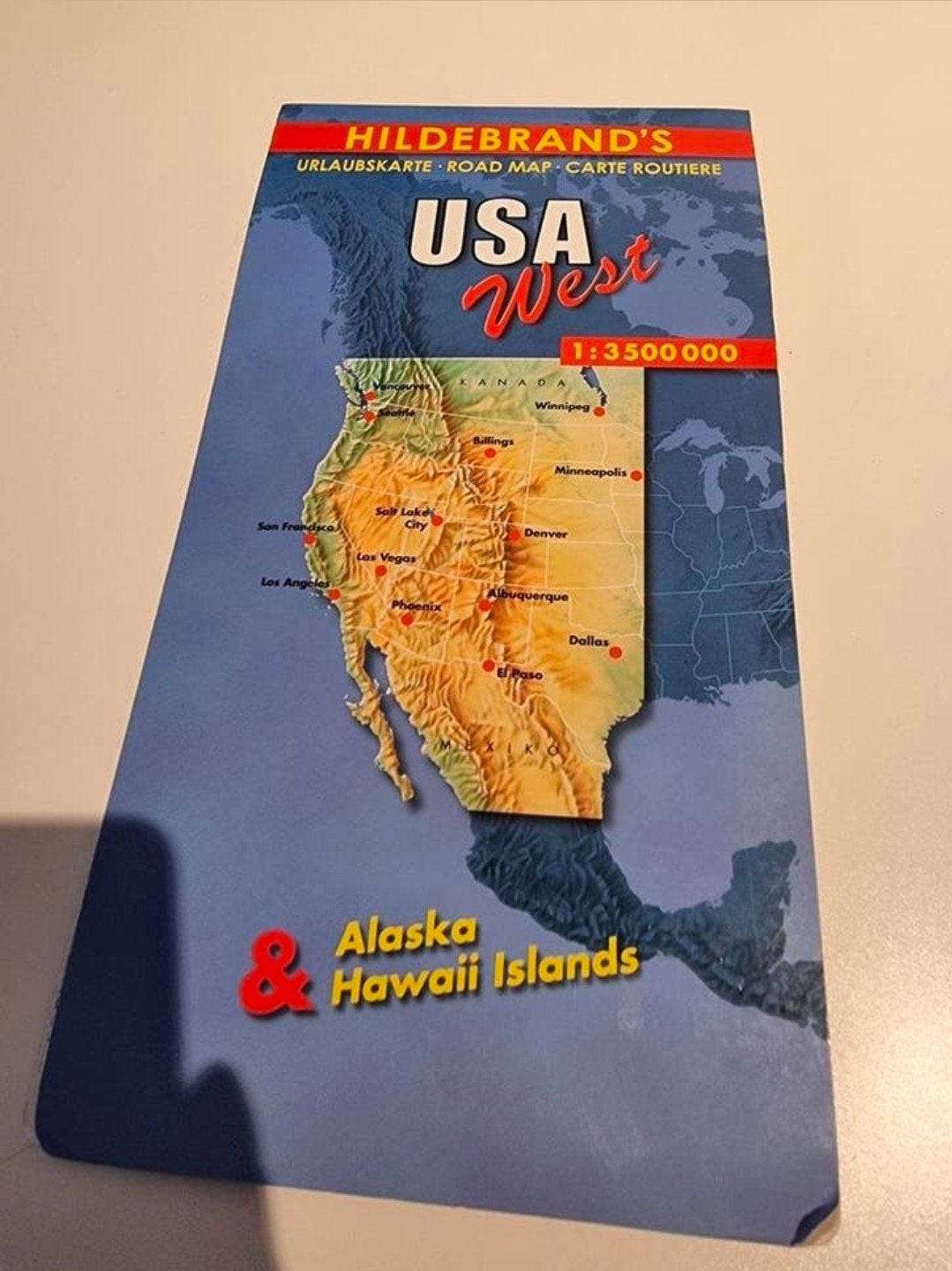 Hildebrand's wegenkaart USA West, Alaska & Hawaii, Hildebrand's, 2000 tot heden, Ophalen of Verzenden, Wereld