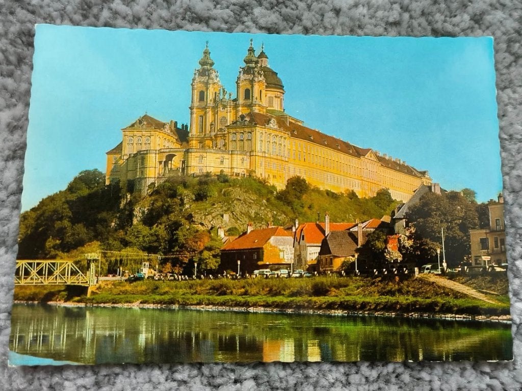 Kaart Benediktinerstift Melk a.d Donau. Wachau (68), Verzamelen, Ophalen of Verzenden, 1980 tot heden, Ongelopen, Oostenrijk