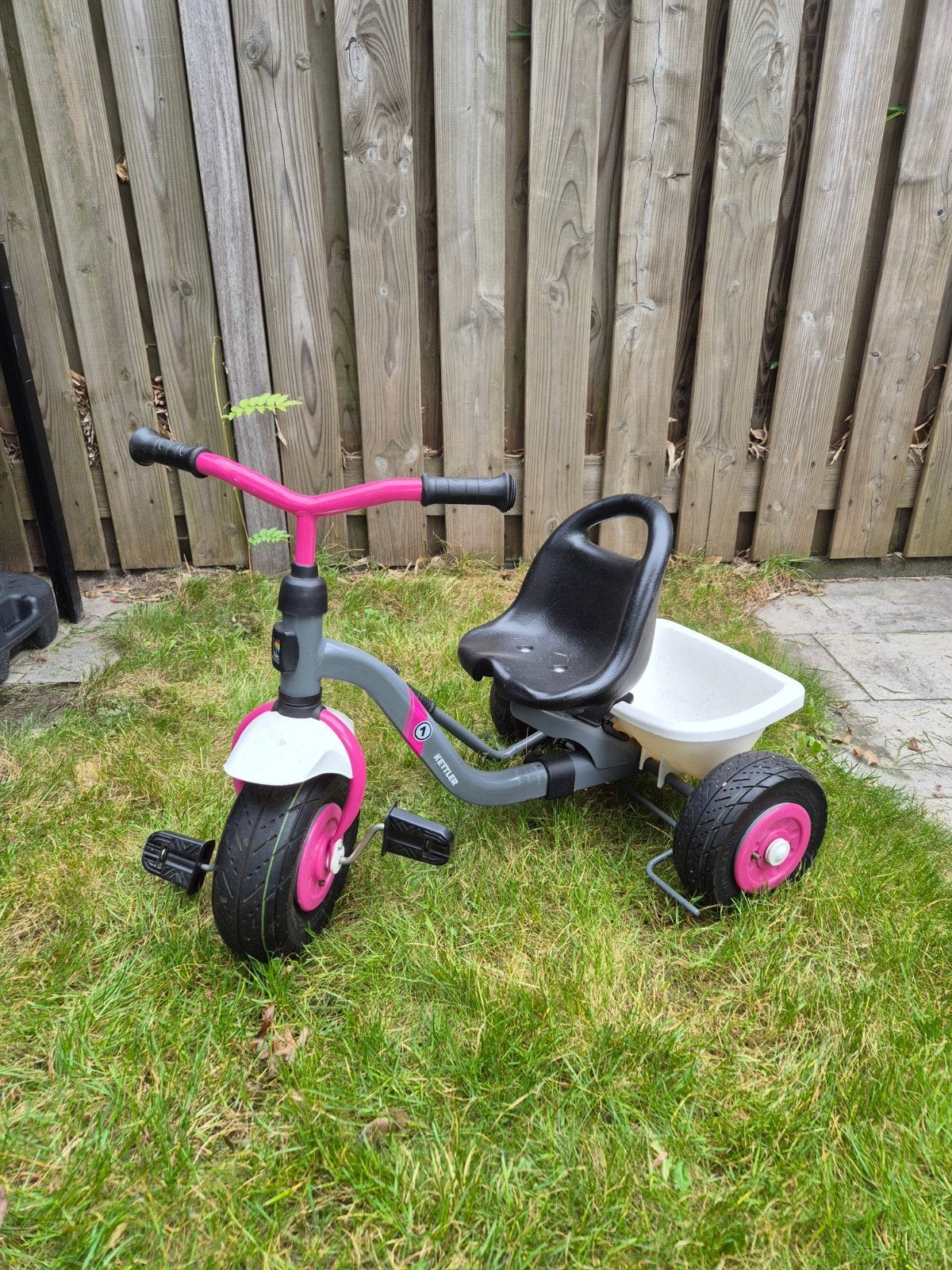 Kettler driewieler met duwstang, Ophalen, Gebruikt, Kettler, Duwstang