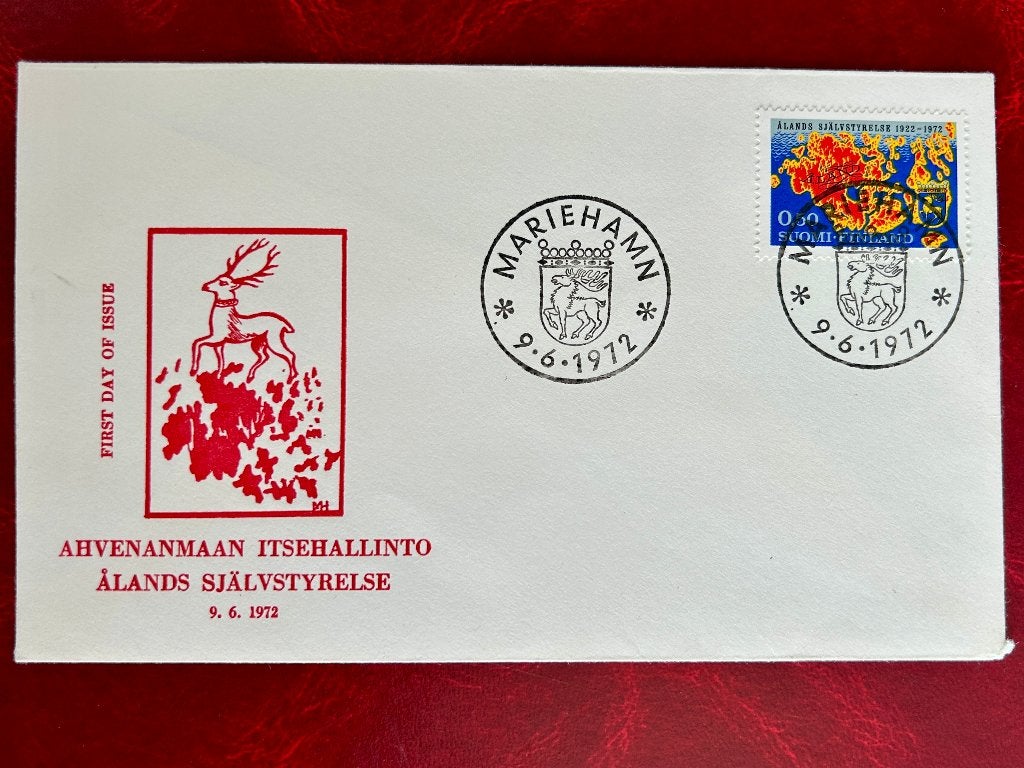 50 jaar zelfbestuur Åland - Finland - 1972, Verzenden, Finland, Gestempeld