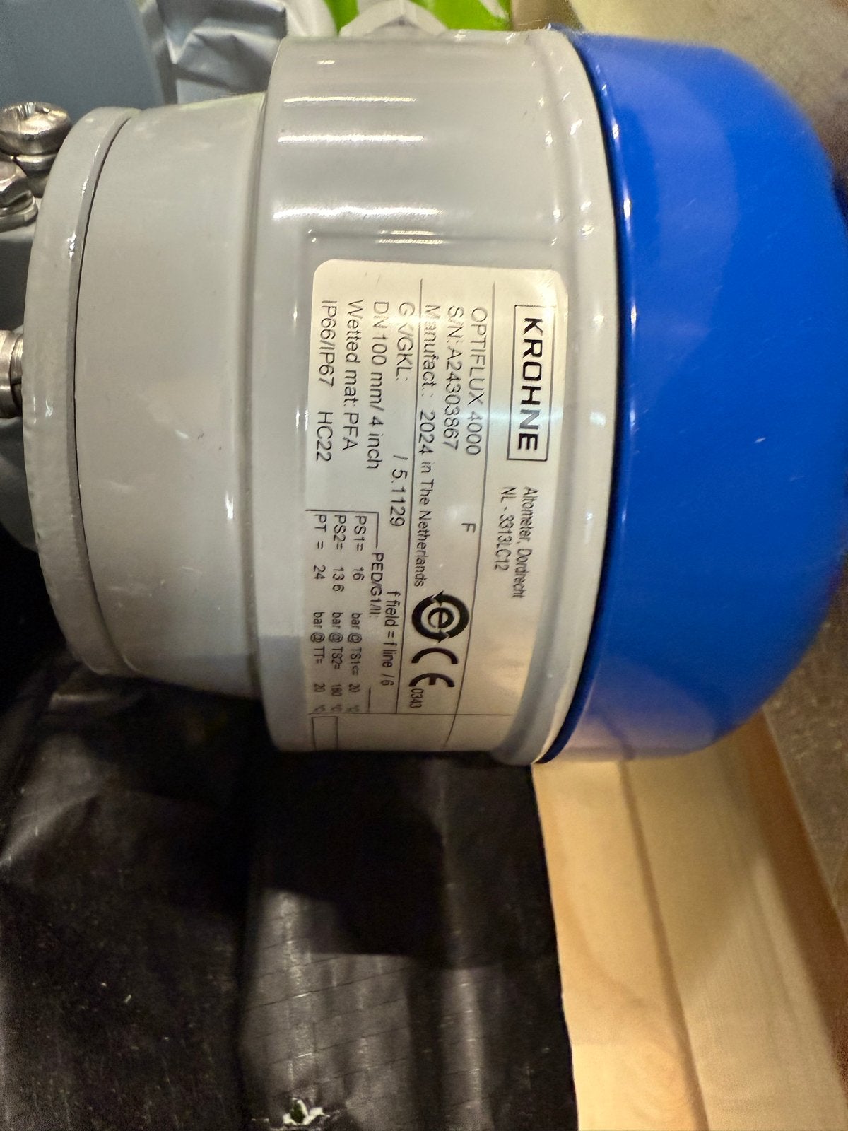 KROHNE OPTIFLUX 4000 Elektromagnetische Flow Sensor, Ophalen