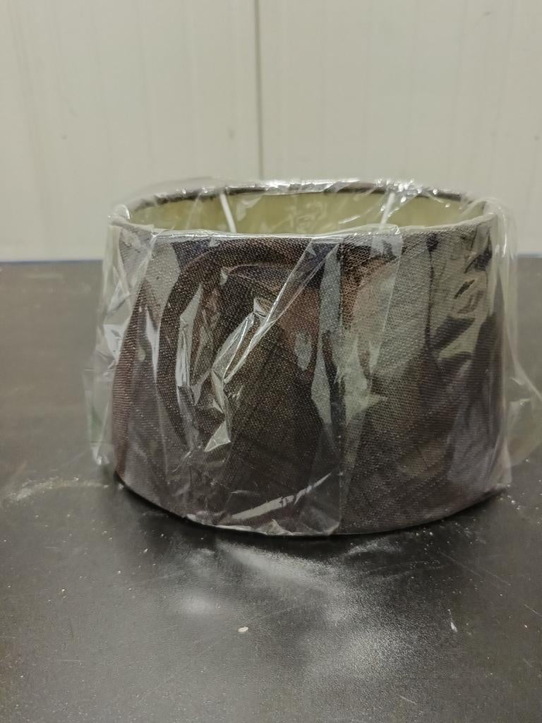Nieuwe Ovale Lampenkap Taupe/Bruin 20 cm Incl. Verkleinring, Bruin, Rond, Nieuw, Ophalen of Verzenden