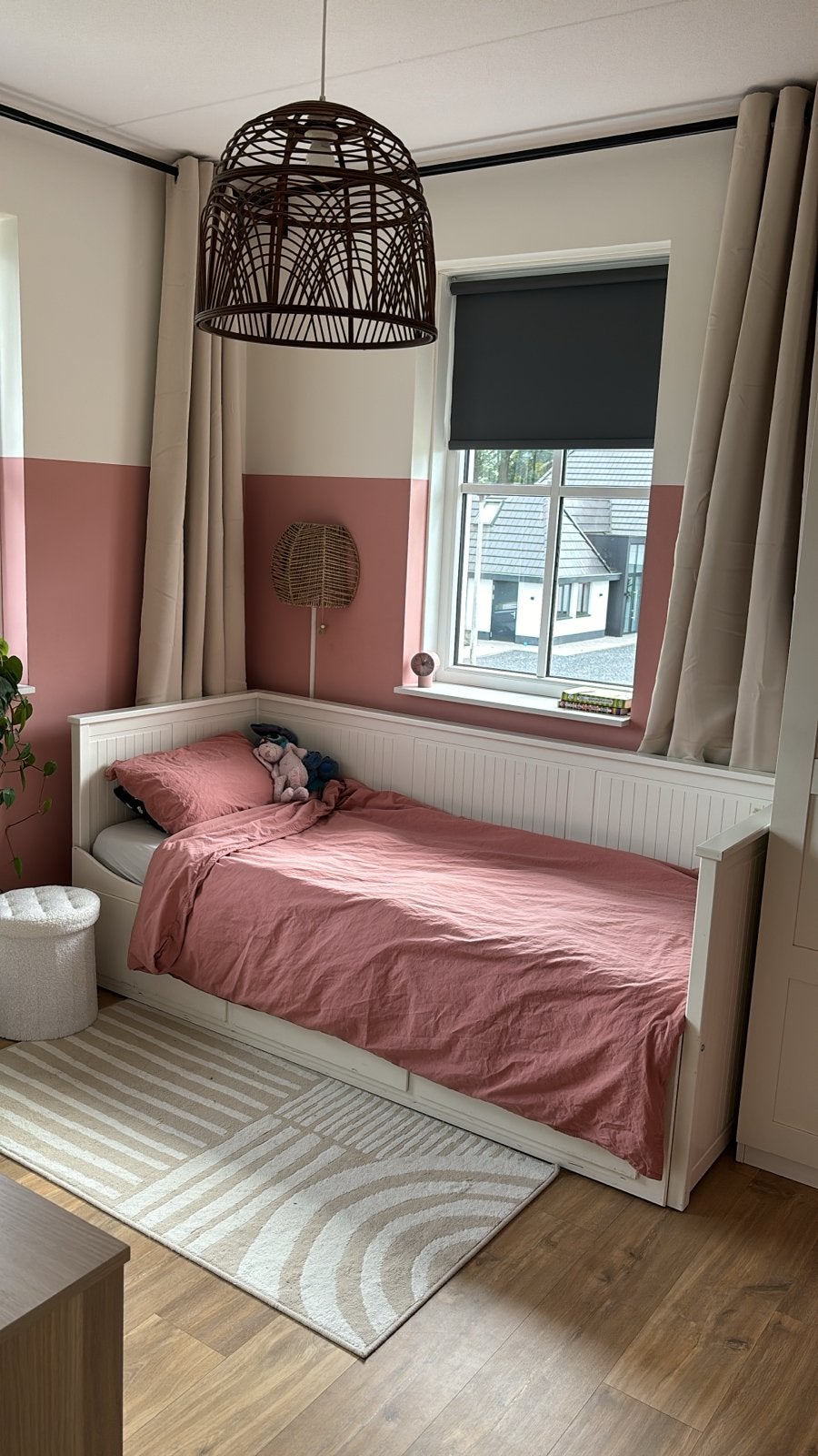 IKEA Hemnes uitschuifbaar bed 80x200 met gebruikerssporen, Huis en Inrichting, Slaapkamer | Bedden, Ophalen, Eenpersoons, Wit
