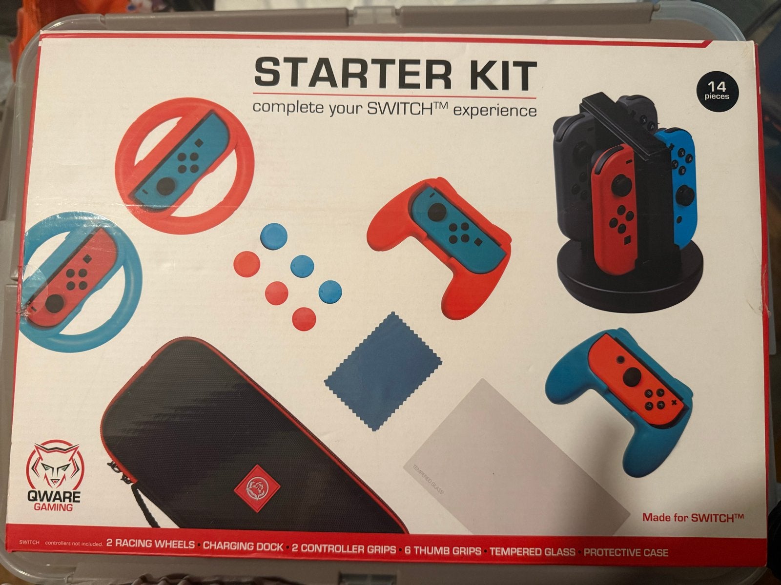 Qware Gaming Starter Kit voor Nintendo Switch, Ophalen of Verzenden, Nieuw