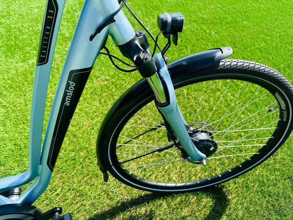 Amslod Carlton SX elektrische damesfiets, Gebruikt, Niet ingevuld, Ophalen of Verzenden, 50 km per accu of meer