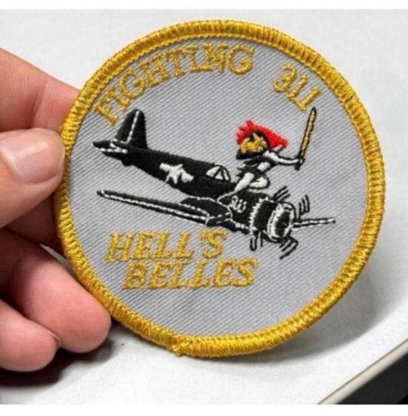 Fighting 311 Hell's Bells marine corps Patch badge WII nieuw, Verzamelen, Amerika, Ophalen of Verzenden, H, H