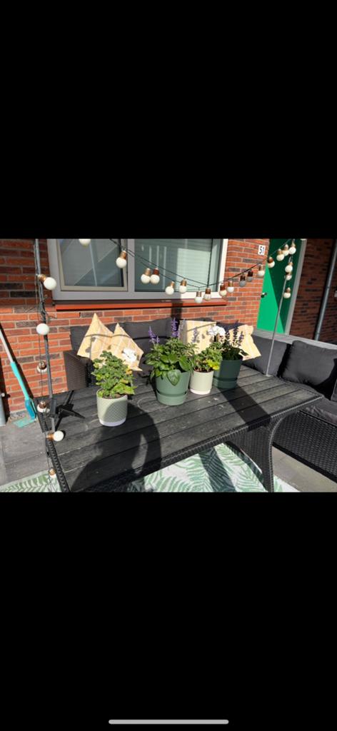 Tuinset Jysk zonder kussens, Tuin en Terras, Tuinsets en Loungesets, Ophalen, Zo goed als nieuw, Eettafel