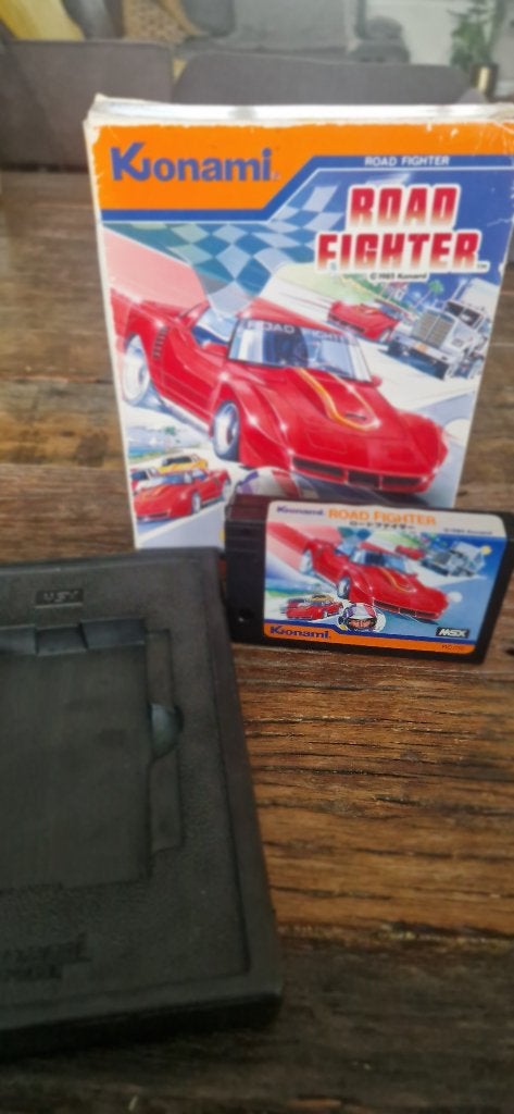 MSX Konami Road Fighter RC730 1985 in doos - getest werkend, Computers en Software, Ophalen of Verzenden
