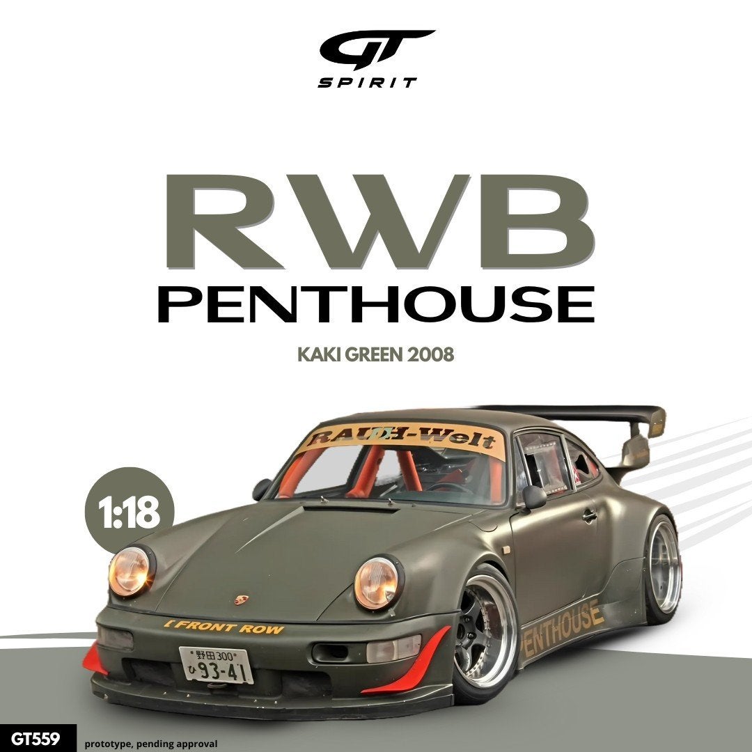 Gt Spirit
Porsche 911 (964) RWB Rauh Welt
1/1500 1:18 Nieuw, Ophalen of Verzenden, Nieuw, Auto