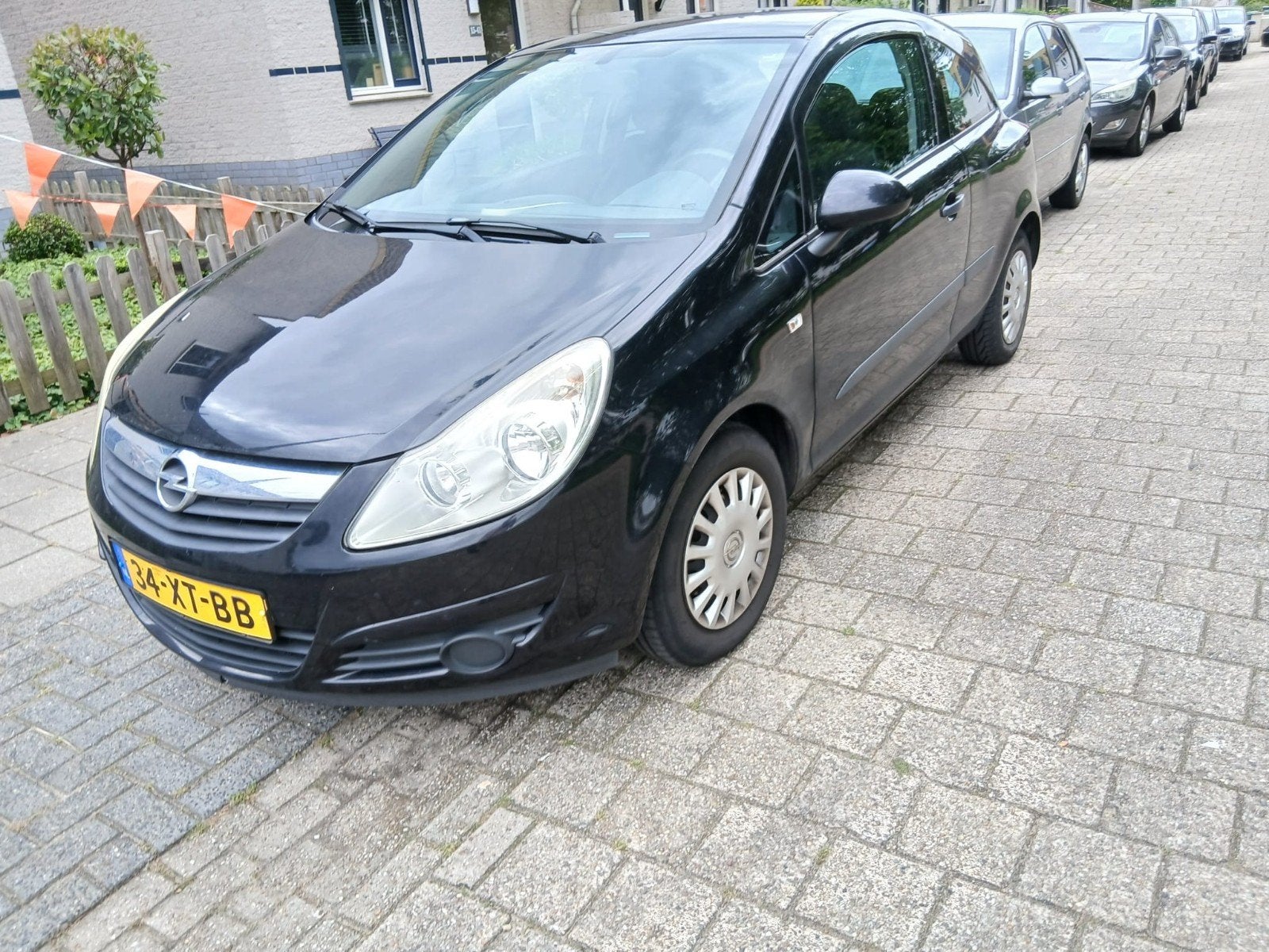 ZEER NETTE Opel Corsa 1.2 16V 3D WR 2007 Zwart, Auto's, Opel, Voorwielaandrijving, 450 kg, 40 €/maand, 4 cilinders