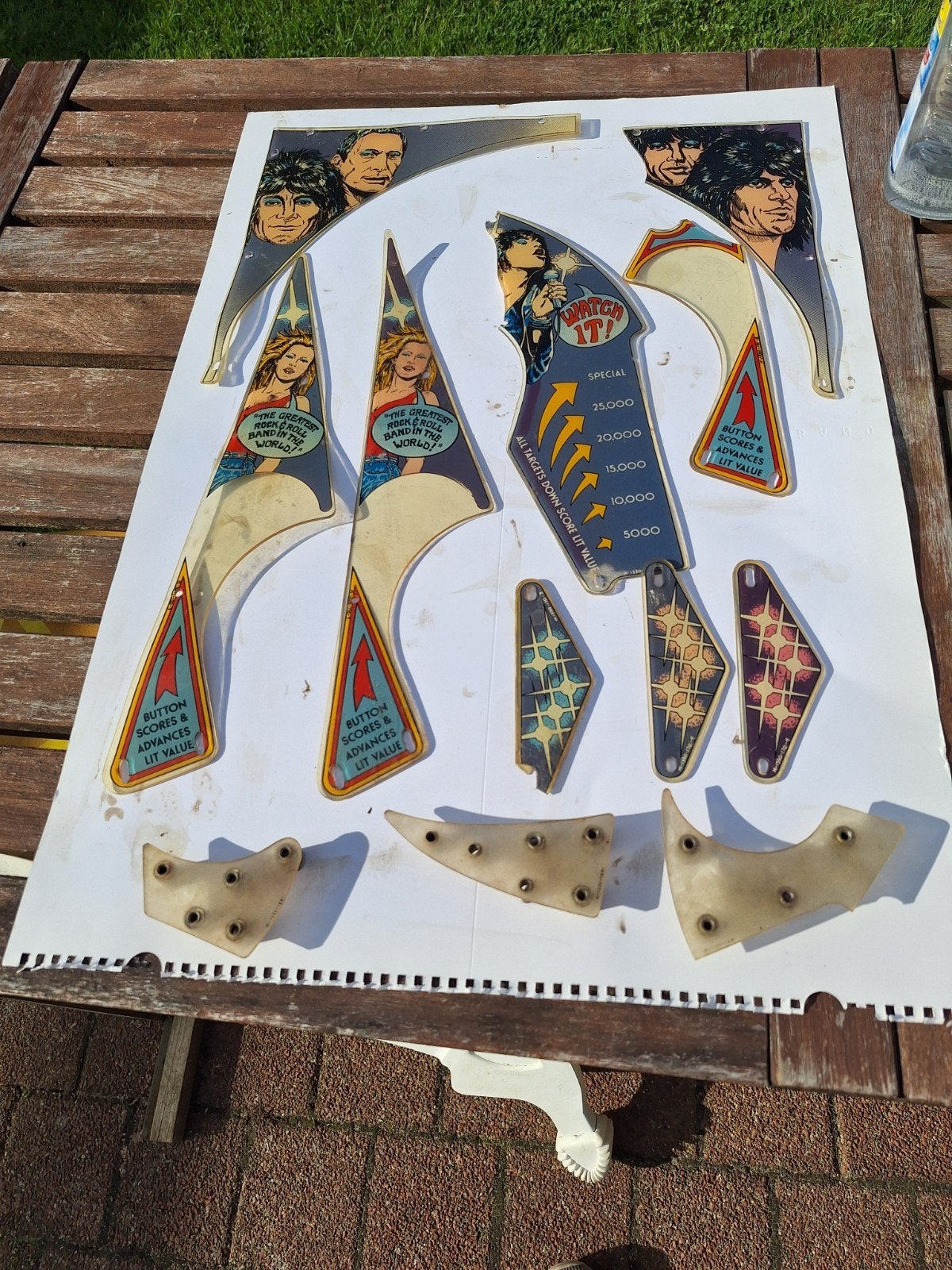enkele bally rolling stones plastics, Ophalen of Verzenden, Onderdeel of Defecte kast