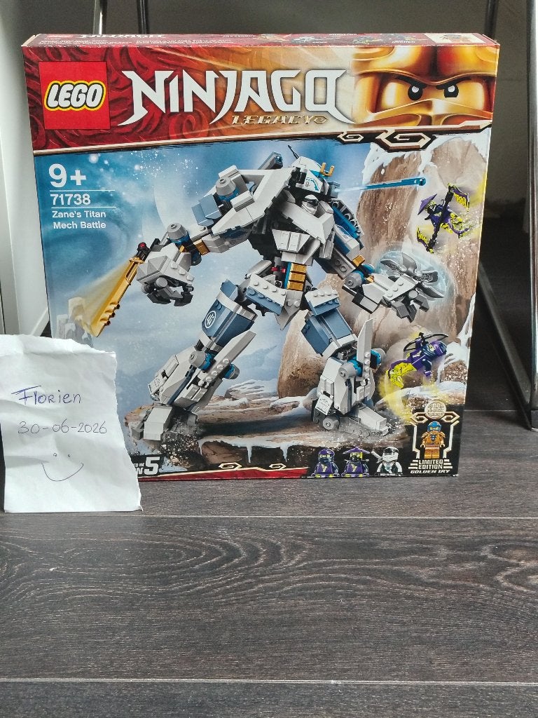 Lego 71738 Ninjago Zane's Titan Mech Battle, Lego, Nieuw, Ophalen of Verzenden, Compleet