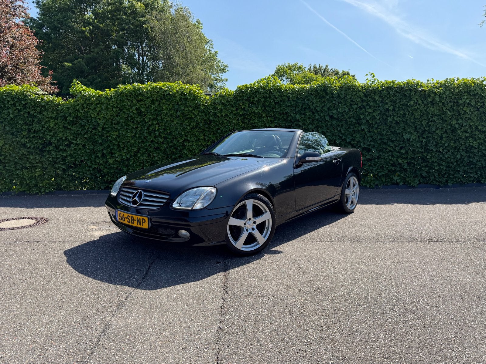 Mercedes-Benz SLK 2.0 Slk200 Kompr Roadster AUT 2000 Zwart, Auto's, Mercedes-Benz, Automaat, 1998 cc, Achterwielaandrijving, 4 cilinders