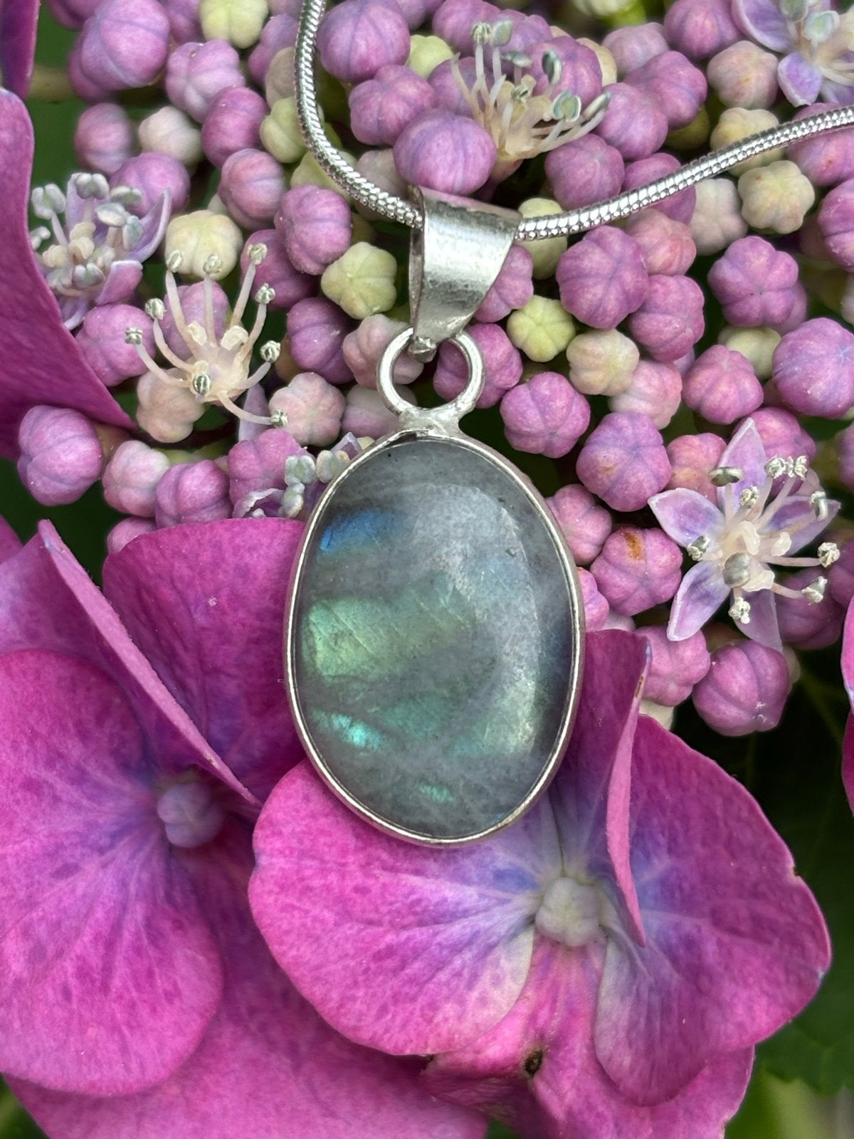 Labradoriet Edelsteen Ketting - Handgemaakt, Sieraden, Tassen en Uiterlijk, Kettingen, Overige kleuren, Vanbeeksaar4@gmail.com