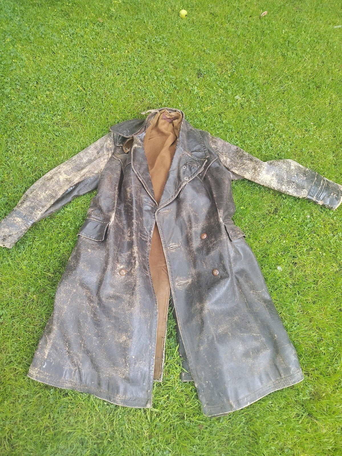 Vintage Leren Solex Jas Jaren '50/'60 - Klassiek & Robuust, Overige maten, Ophalen of Verzenden, Gedragen, Onbekend
