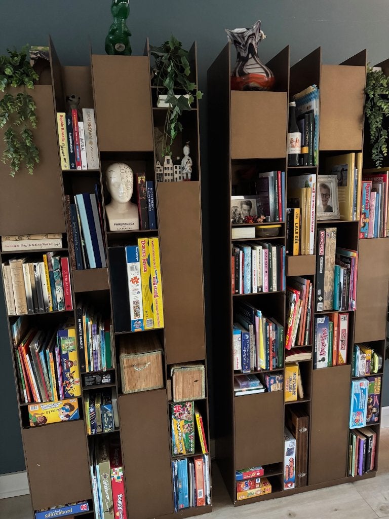 Design Boekenkast (GRATIS) 2 stuks, Huis en Inrichting, Ophalen, Overige materialen, 50 tot 100 cm, 150 tot 200 cm