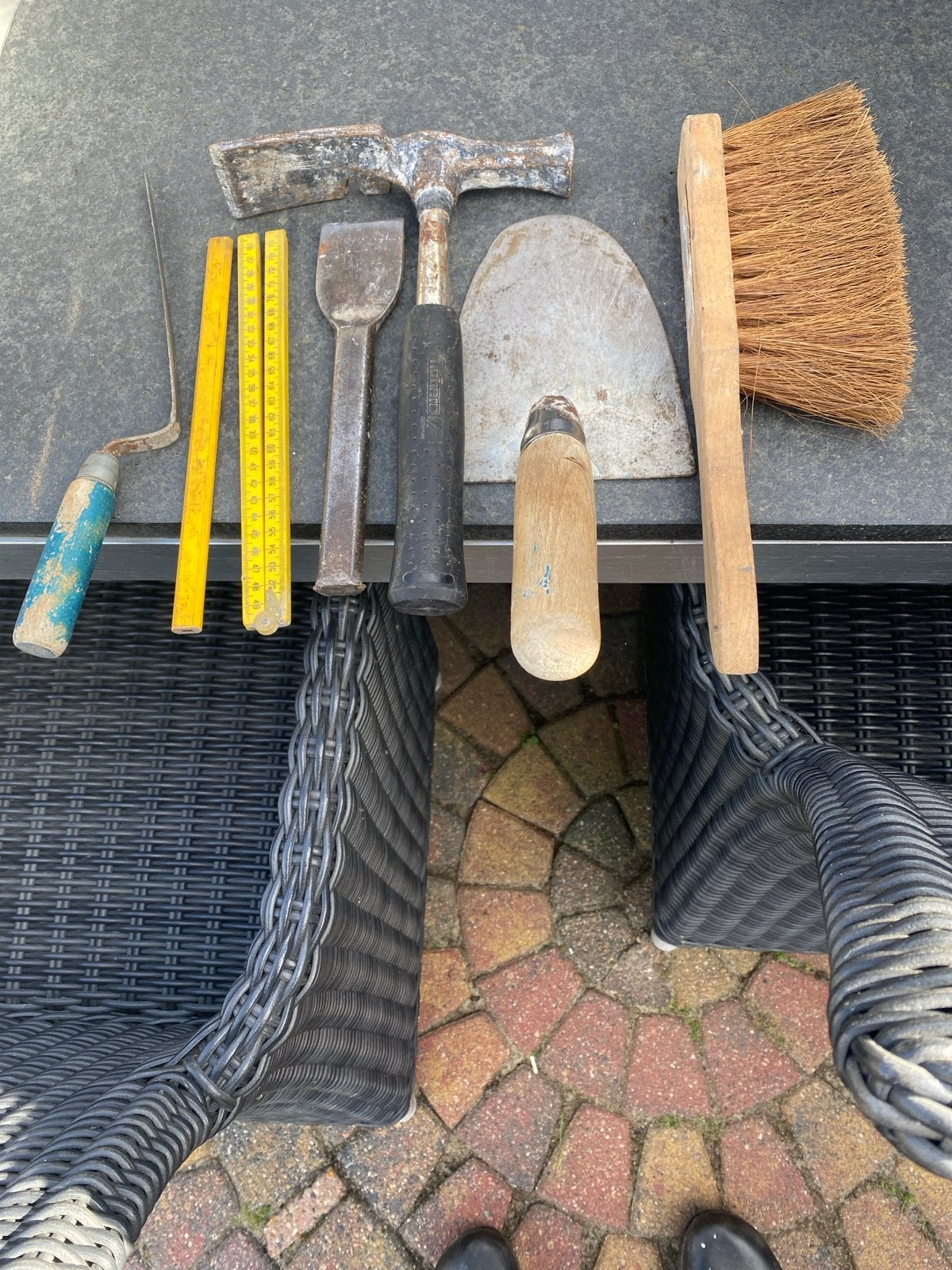 Metselaarsgereedschap set met Henkelman Troffel, Ophalen, Gebruikt, Overige typen, Overige merken