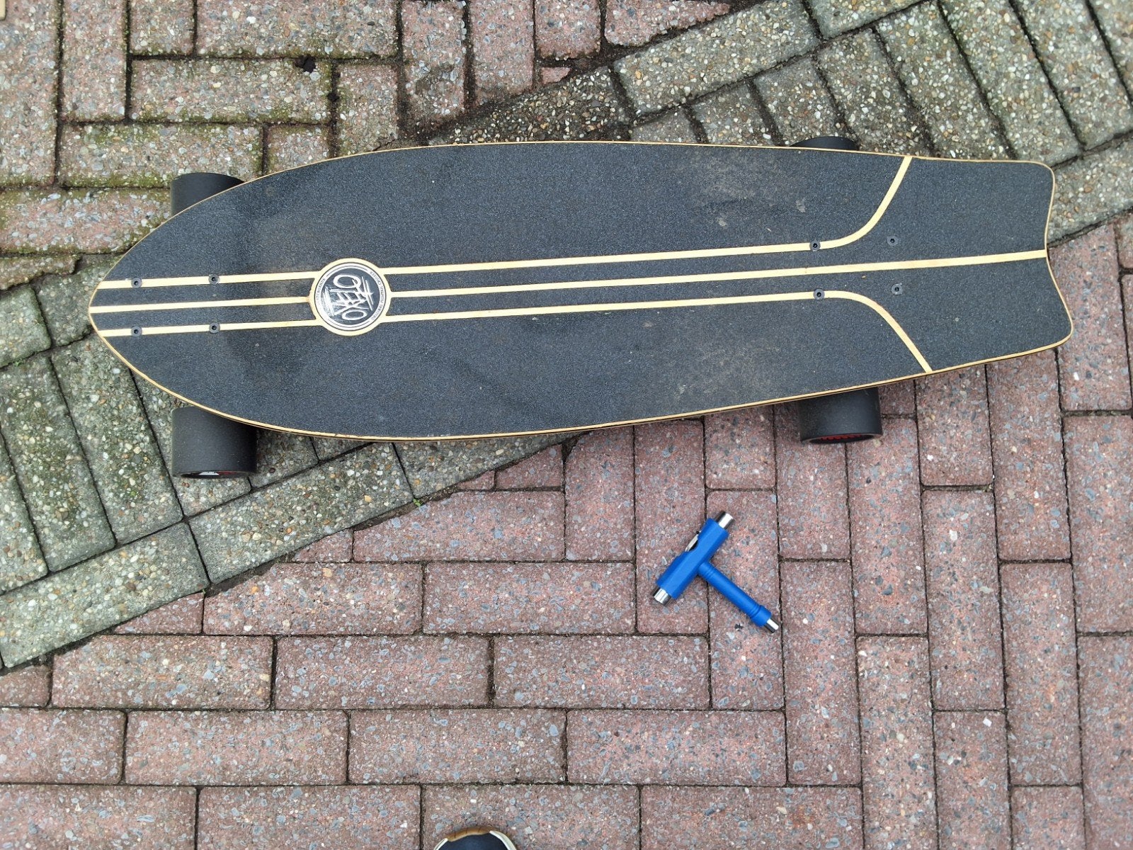 Oxelo Carve 540 Longboard Skateboard, Ophalen, Gebruikt, Skateboard, Longboard