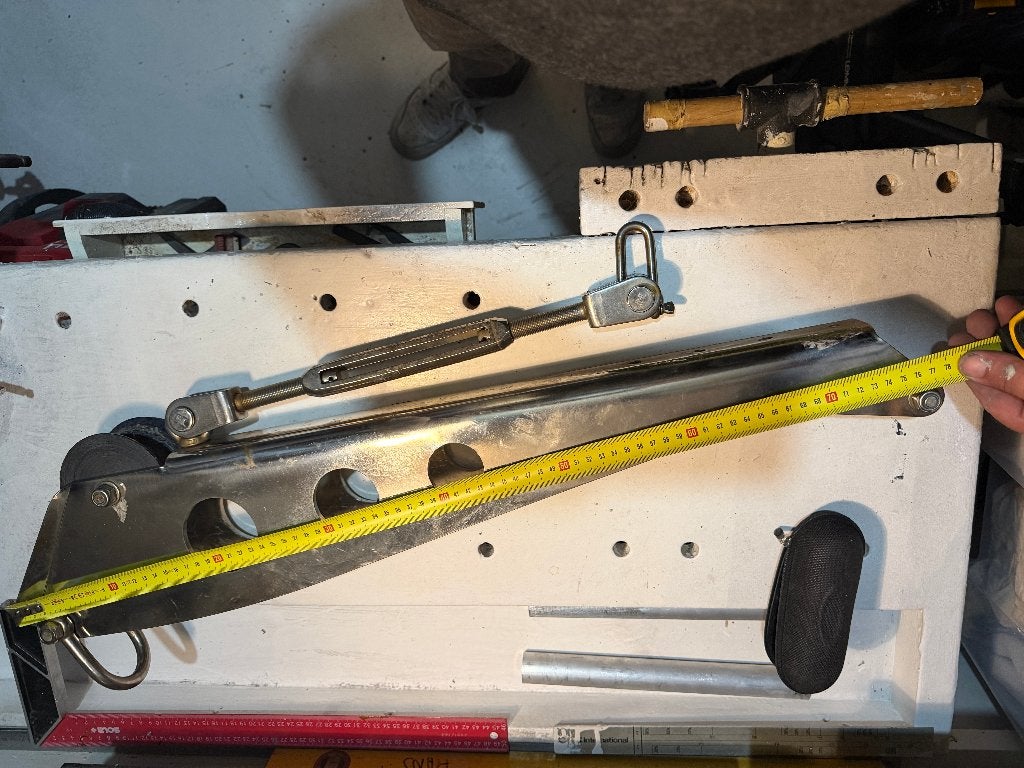 ankerrol of boegrol 77cm lang, Watersport en Boten, Ophalen of Verzenden, Gebruikt, Overige typen