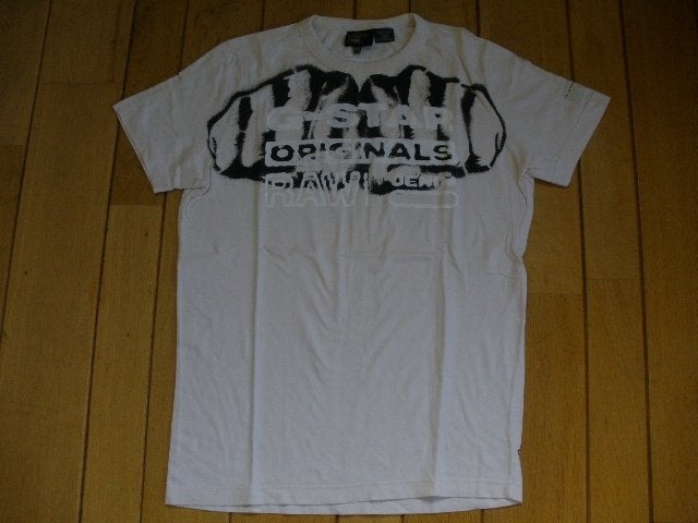 G-Star t- shirt wit met rugprint maat M, Kleding | Heren, T-shirts, G-Star Raw, Maat 48/50 (M), Wit, Ophalen of Verzenden