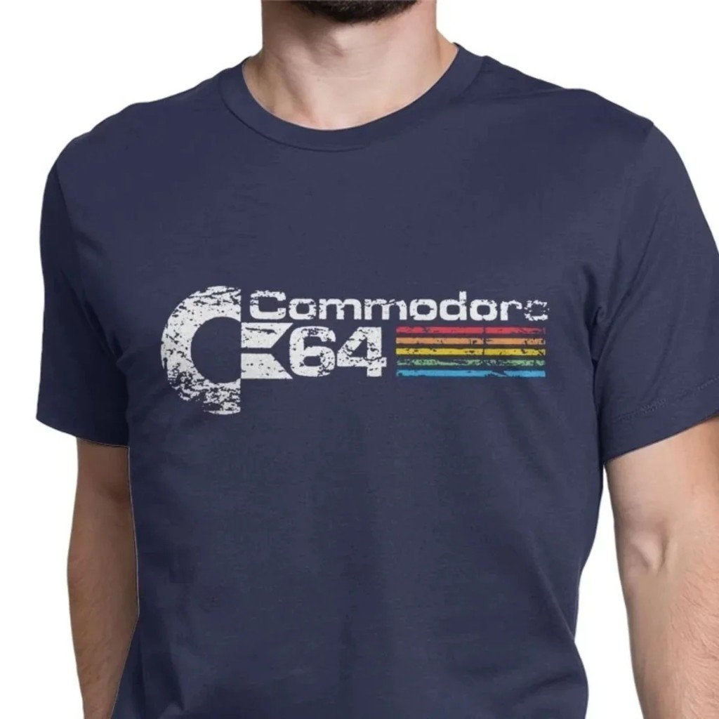 Commodore 64 vintage T-shirt, Ophalen of Verzenden, Nieuw, Overige maten, Zwart