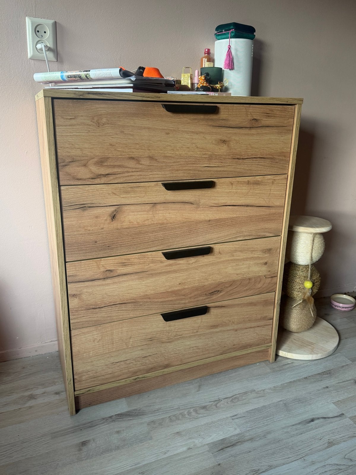JYSK ladekast  70x90 cm met 4 lades, Huis en Inrichting, Ophalen, Gebruikt, 50 tot 100 cm, 3 of 4 laden