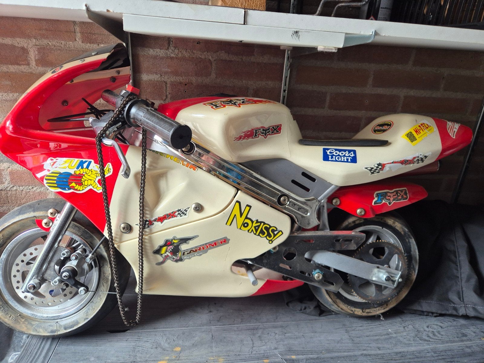 Pitbike met ketting eraf - klusproject, Fietsen en Brommers, Minibikes, Midibikes en Pitbikes, Ophalen of Verzenden, Gebruikt