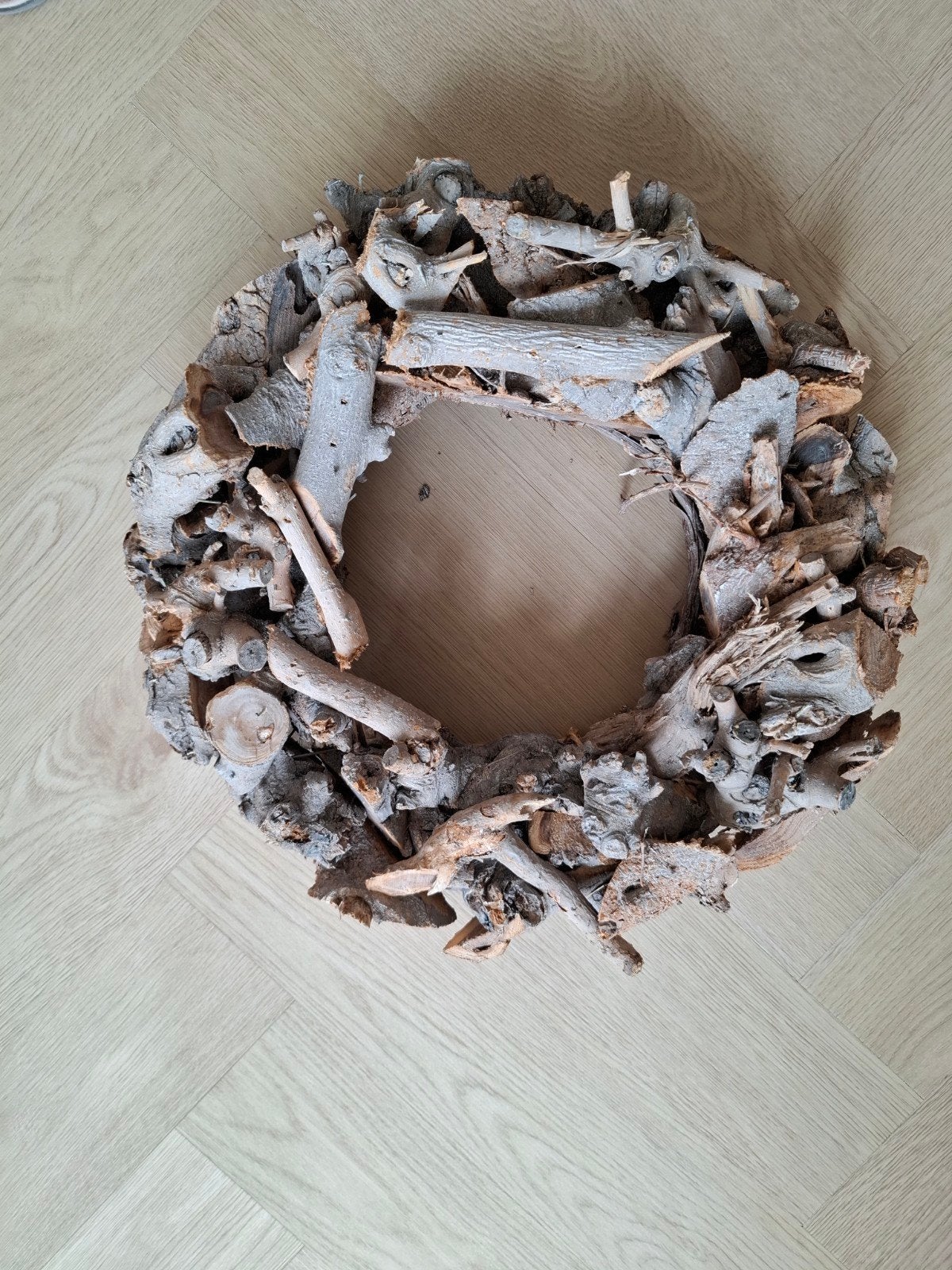 Houten sierkrans 50 cm doorsnee, Ophalen of Verzenden, Nieuw
