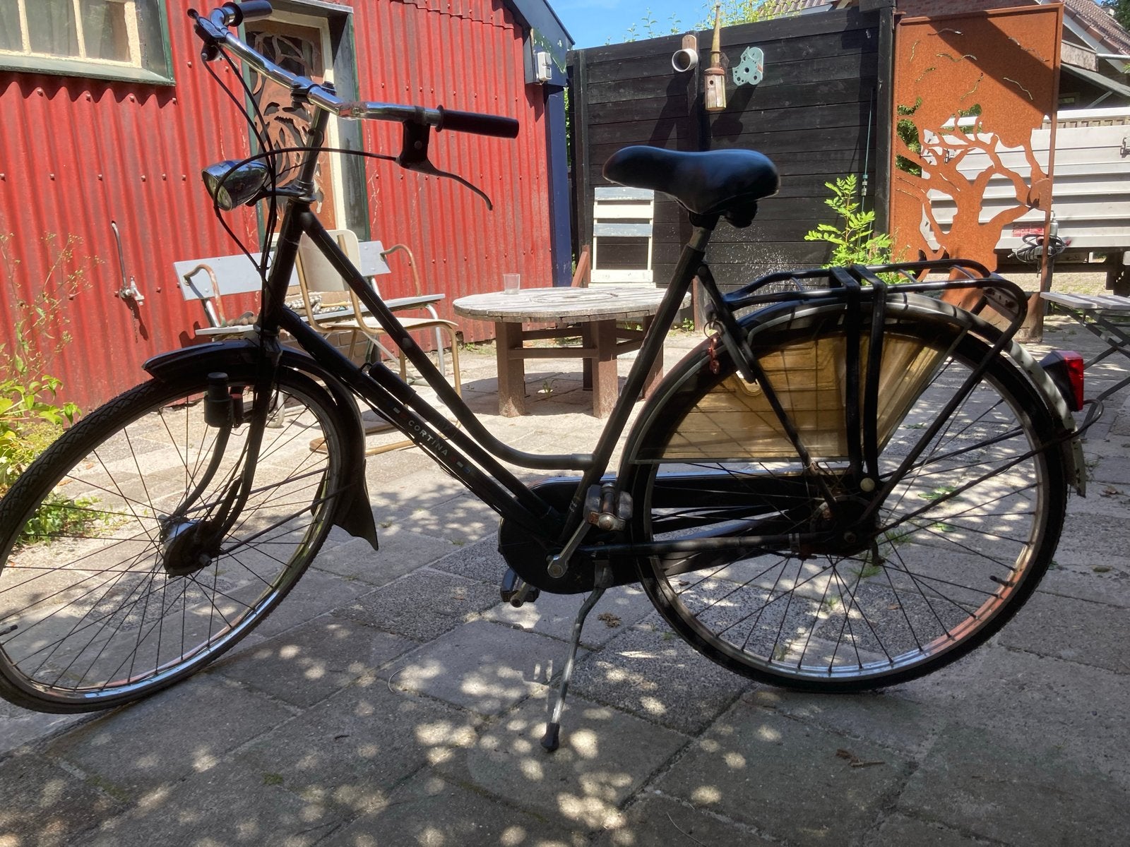 Cortina Damesfiets met 3 versnellingen, Terugtraprem, Gebruikt, Versnellingen, 50 tot 53 cm