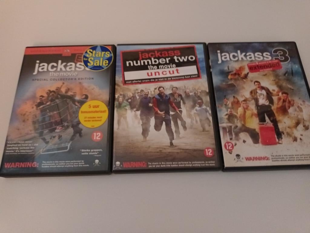 Dvd pakket Jackass, Alle leeftijden, Ophalen of Verzenden, Zo goed als nieuw, Overige genres