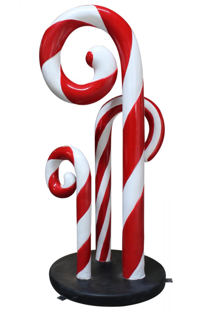 Candy Cane Trio beeld Hoogte 140 cm, Diversen, Ophalen, HorecaBeelden, Nieuw, HorecaBeelden